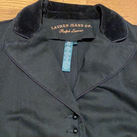 RALPH LAUREN JEANS - WOMENS DESIGNER BLACK JEAN JACKET - NEW OLD STOCK - Picture 2 of 12